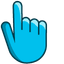 Process Cyan pointer cursor
