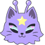 Purple Alien Cat pointer cursor