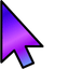 Purple Blue Blend default cursor