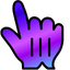 Purple Blue Blend pointer cursor