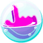 Purple Soap Bubble pointer cursor