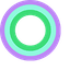 Colorful Circles pointer cursor