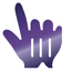 Vibrant Aubergine pointer cursor