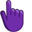 Vibrant Grape pointer cursor