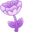 Purple Flower pointer cursor