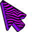 Purple Zebra default cursor