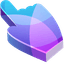 Purple Blue Abstract pointer cursor