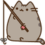 Fishing Pusheen pointer cursor