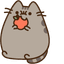 Pusheen Apple Snack pointer cursor