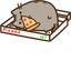Pusheen Pepperoni Pizza pointer cursor
