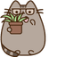 Whimsical Spring Pusheen pointer cursor