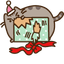 Pusheen Christmas pointer cursor