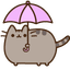 Rainy Day Pusheen pointer cursor