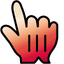 Radish Rose pointer cursor