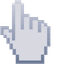 Neutral Gray pointer cursor