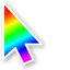 Nature Rainbow default cursor
