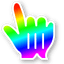 Nature Rainbow pointer cursor