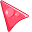Hot Red Balloon default cursor