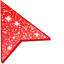 Red Sparkle Glitter default cursor