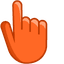 Red Orange pointer cursor