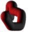Red Spikes pointer cursor