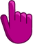 Red Violet pointer cursor