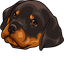 Rottweiler Puppy default cursor