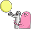 Chasing Balloon Meme pointer cursor