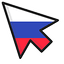 Russia Flag default cursor