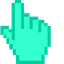 Seafoam Green pointer cursor