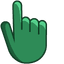 Sea Green pointer cursor