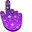 Violet Sparkle pointer cursor