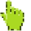 Sheen Green Modern pointer cursor