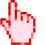 Glamorous Red pointer cursor