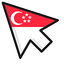 Singapore Flag default cursor