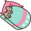 Sleepy Pusheen pointer cursor