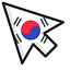 South Korea Flag default cursor