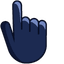 Cosmic Cyan pointer cursor