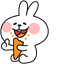 Spoiled Rabbit And Carrot pointer cursor