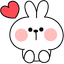 Cute Rabbit IN Love default cursor