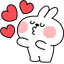 Cute Rabbit IN Love pointer cursor