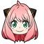Custom Cursor Spy x Family Anya Forger pointer cursor