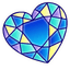 Stained Glass Hearts pointer cursor
