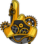 Steampunk pointer cursor