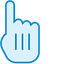 Smooth Sailing with Straight Blue pointer cursor