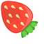 Strawberry Delight Cute Cursor default cursor