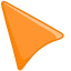 Sunset Orange default cursor