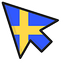 Sweden Flag default cursor