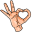 Heart Hand Meme default cursor