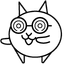 Custom Cursor Pack - Battle Cats Nerd Cat pointer cursor